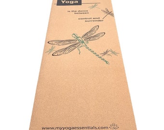 Dragonfly Cork & Natural Rubber Luxury Yoga Mat