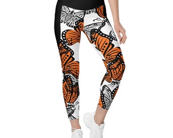 Monarch Crossover leggings with pockets