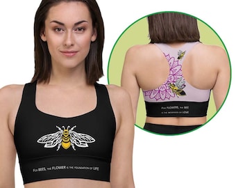 BumbleBee Longline Compression Sports Bra