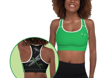 Padded Sports Bra - Dragonfly