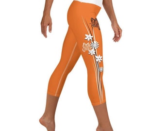 Yoga Capri Leggings - Monarch