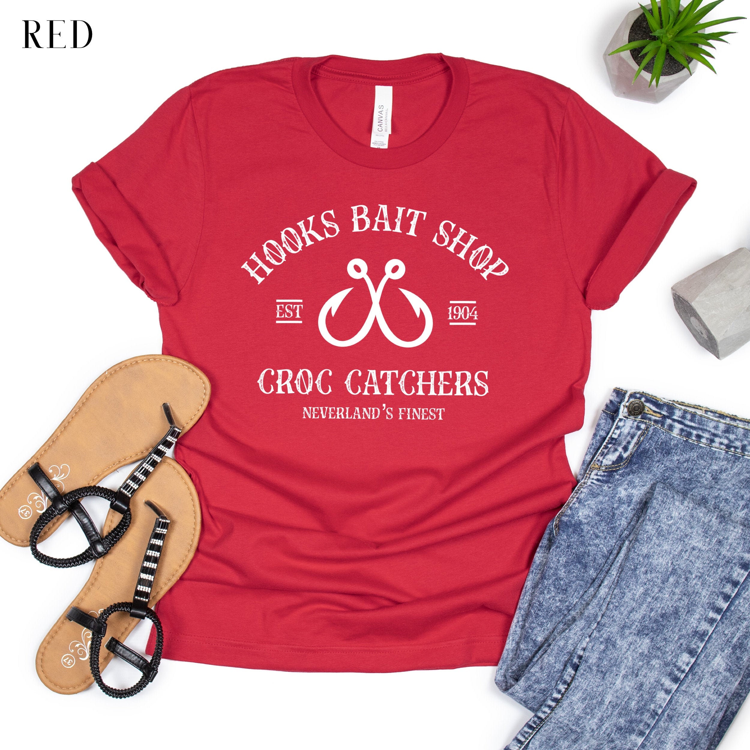 Hooks Bait Shop Shirt Captain Hook Tee Vacation Shirt Etsy