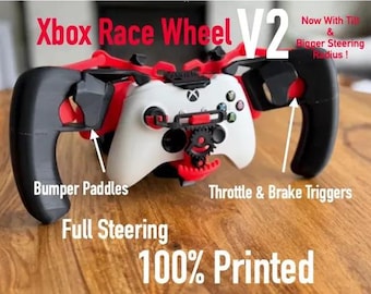 Xbox Racing Steering Wheel Adapter – Snap-On Controller Wheel for Driving Games | Gaming Accessory for Xbox | Gran Turismo, F1, NFS