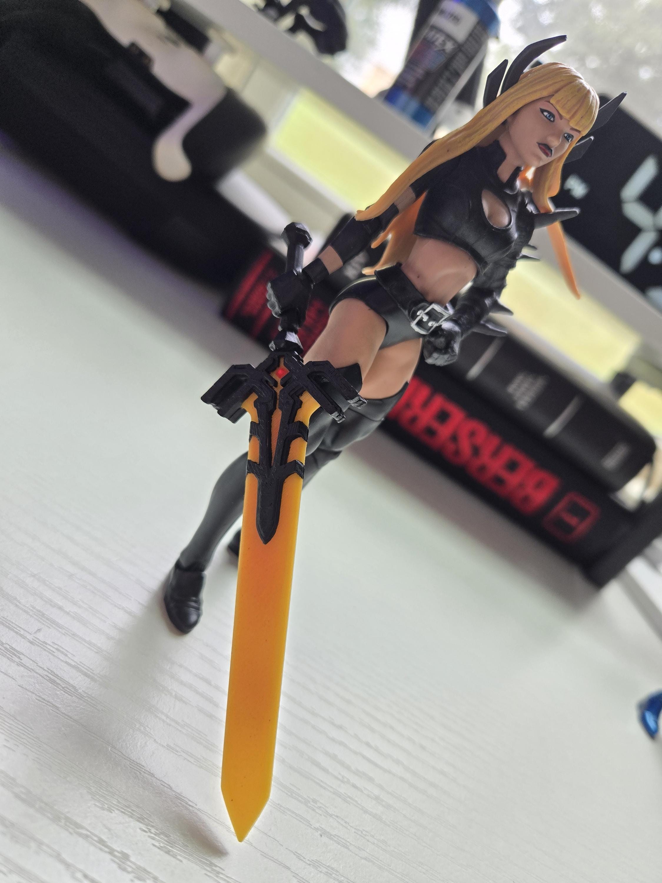 Sword für 1/12 Figuren – Marvel Rivals Zubehör | Detailgetreue Nachbildung | Sammlerwaffe für Actionfiguren | Fan Art Prop