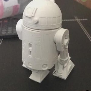 R2-D2 1/12 Scale Posable Model Kit | Articulated Star Droid Figure | Sci-Fi Collectible | Custom Painted Robot Action Toy