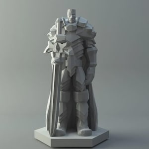 Berserker DnD 3D Prints | Custom Barbarian Miniature for Dungeons and Dragons | Fantasy TTRPG Tabletop Fighter Character