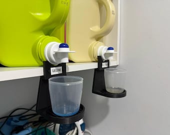 Bandeja recogegotas para detergente con orificios de montaje: ideal para pared o estante, ideal para lavaderos y fregaderos (paquete de 2)