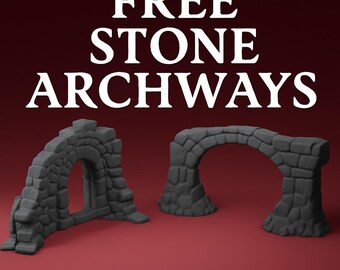Free Stone Archways – 3D Printable Modular Fantasy Terrain