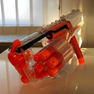 Improved Nerf Strongarm Mega Cylinder – 3D Printed Upgrade Part | Fire Mega Darts | Mod Kit for Nerf Blasters | Durable Custom Drum