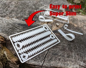 A 16-pack of zipties for your wallet, On The Go, Camping, Wilderness, Easy carry, Fishing, Organize