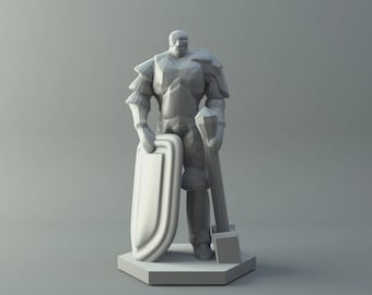 Human Soldier DnD 3D Prints | Custom Fighter Miniature for Dungeons and Dragons | Fantasy Tabletop TTRPG Character Figure