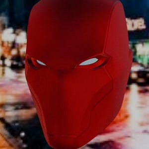 Red Hood Rebirth Helmet | Textured 3D Printed Cosplay Mask | Jason Todd DC Comics Armor Prop | Comic Con Costume Replica