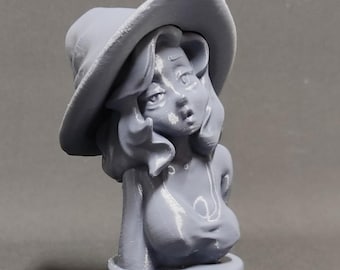 Witch girl bust