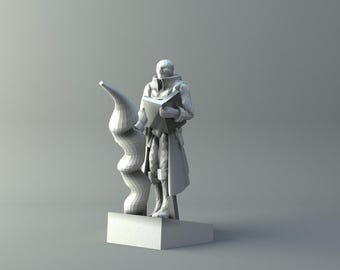 Elven Mage 3 DnD 3D Prints | Custom Elf Wizard Miniature for Dungeons and Dragons | Fantasy Spellcaster TTRPG Character Figure
