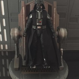 1/12 Scale Vader Table – Star Wars Diorama Furniture – Custom Sci-Fi Desk for Action Figures – Dark Side Miniature Display Prop
