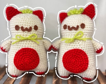 Crocheted Strawberry Cat