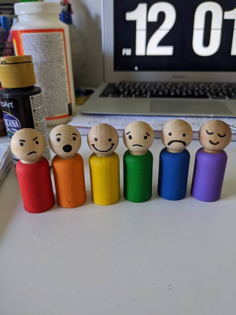Emotions Peg Dolls - Etsy Australia