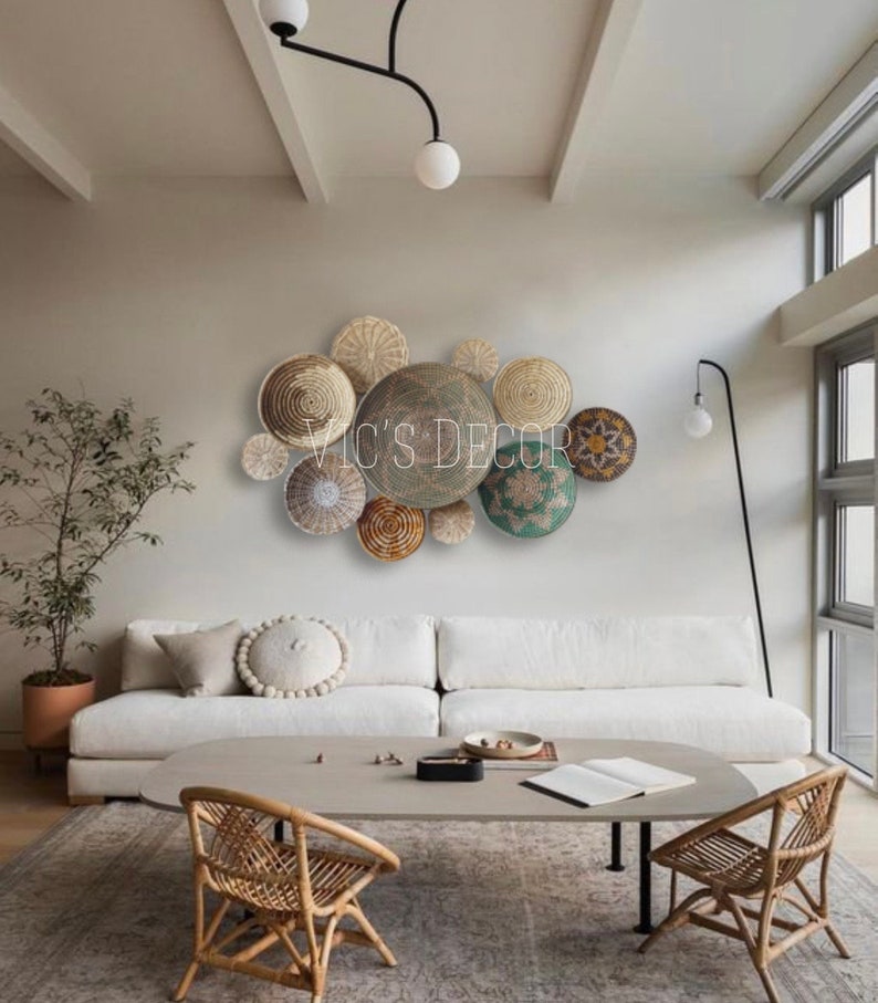 11 Pieces Seagrass Wall Basket for Wall Decor Natural Etsy