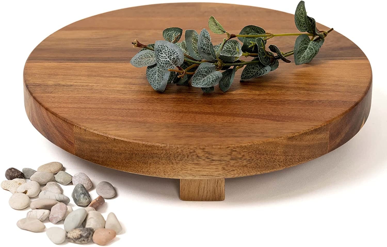 Acacia Wood Display Board Pedestal Board Round Pedestal Etsy UK