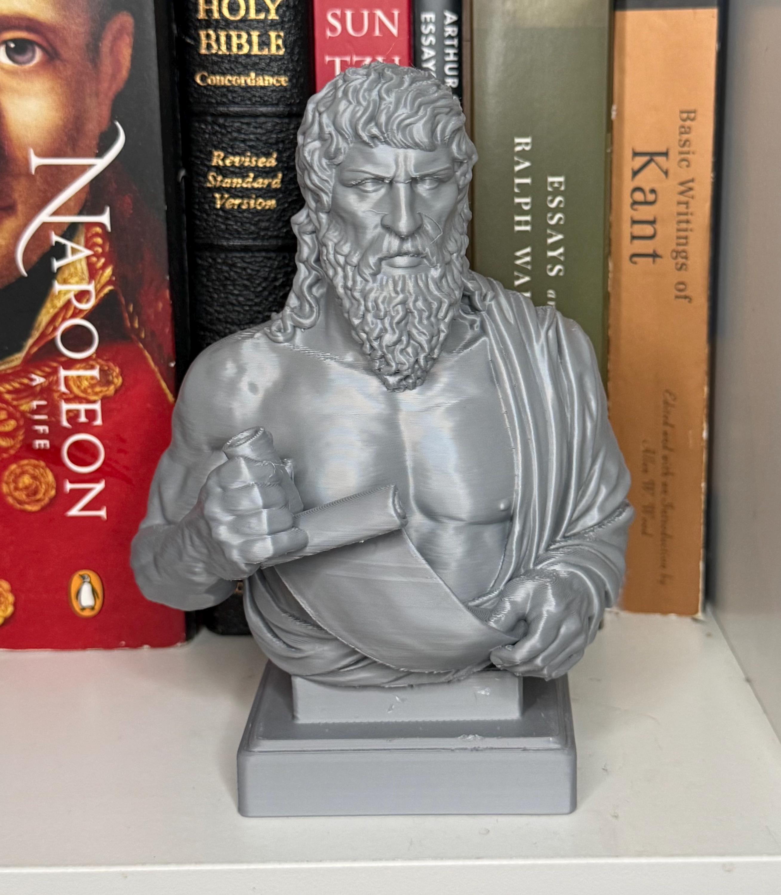 Gaius Musonius Rufus Bust | 3D Printed Stoic Philosopher Sculpture ...