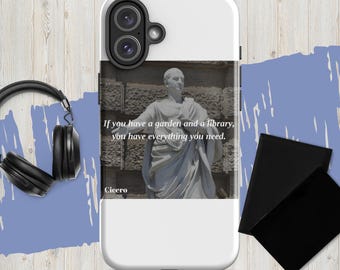 Stoic Philosophy You Have a Library Cicero Quote Tough Case for iPhone®