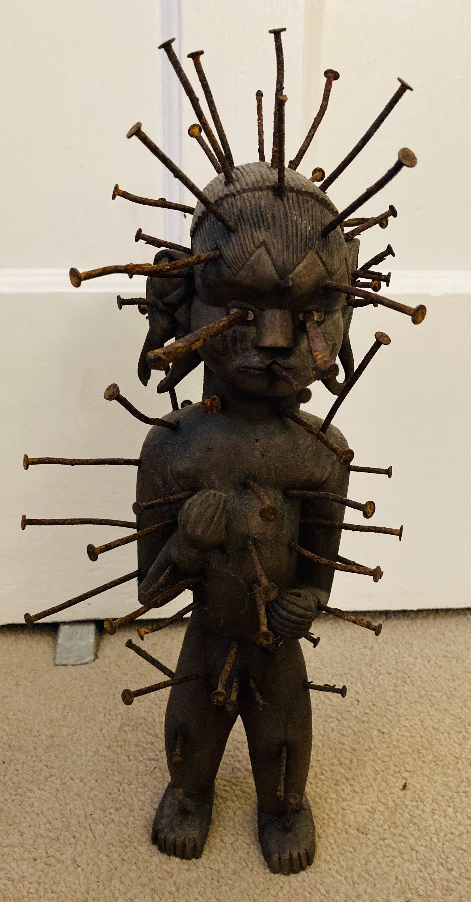 Antique African Bakongo Nkisi Nkondi/ Nkonde nail fetish power Etsy