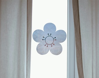 Atrapasol de flores, calcomanía para ventana, creador de arcoíris, calcomanía de arcoíris