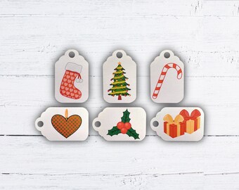 Christmas Tags - Christmas Gift Tags - Christmas Present Tags - Recycled Paper Tags