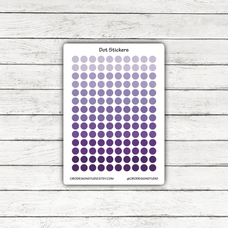 Sticker Dot Pattern Colourful Dot Sticker Sheet - Journal Stickers, Sketchbook Stickers ...