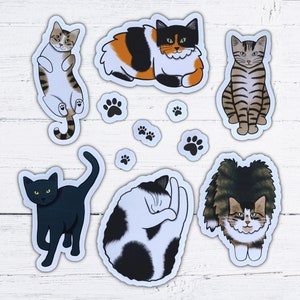 Black Cat Books Kiss-cut Stickers, Black Cat Stickers, Book and Cat Lover  Stickers, Black Cat Vinyl Stickers 