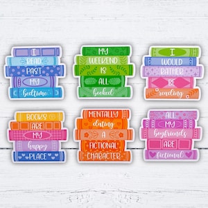 Bookish Decorative Magnets - Book Stack Decorative Magnets | Fridge Magnet | Reading Magnets | Magnets for Readers | Book Lover Magnet