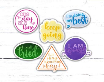 Positivity Stickers - Motivational Stickers, Self Love Stickers, Laptop Sticker, Water Bottle Sticker, Die-Cut Sticker, Easy Peel Sticker