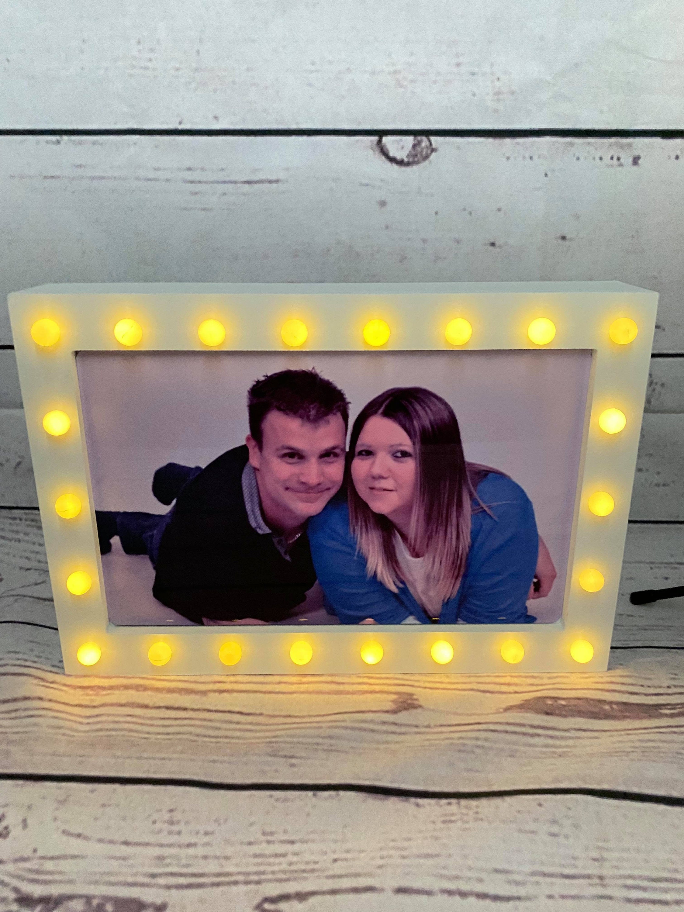Personalised light up box frame Etsy