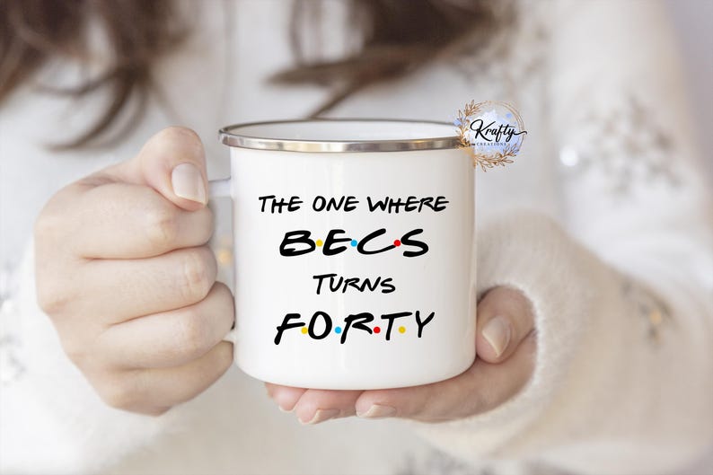 Friends Birthday Mug | Personalised for Him | for Her | The One Where | Friends | Any Age | 16th | 18th | 21st | 30th | 40th | 50th | 60th afbeelding 2
