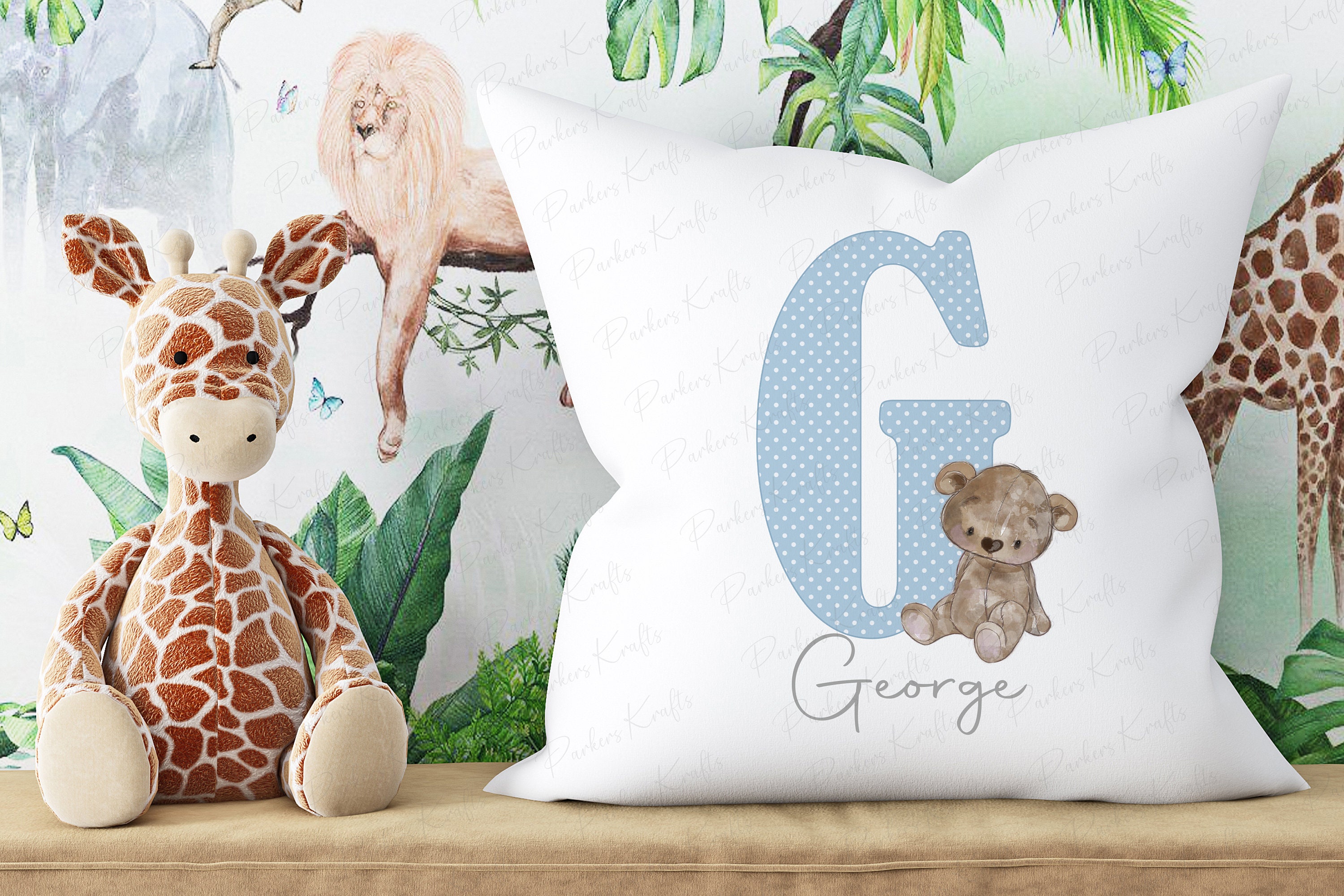 Personalised childrens cushions cheap