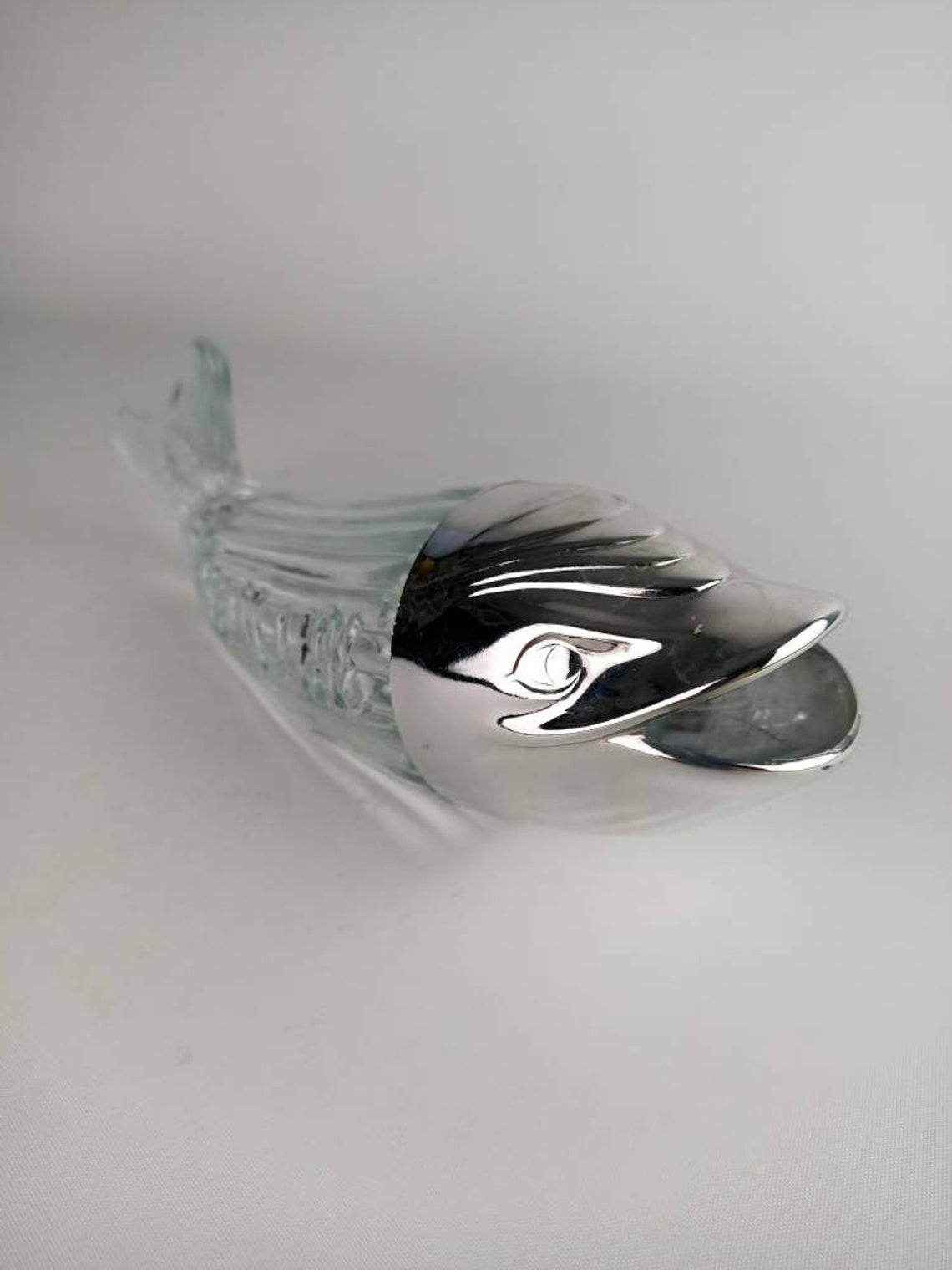 Vintage Glass Whale Nut Dispenser German Nuss Wal Kitsch Etsy Australia
