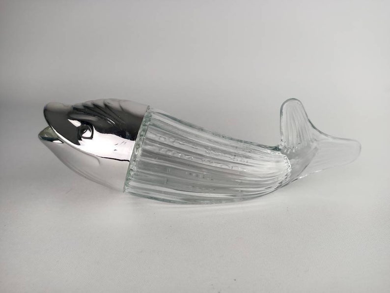 Vintage Glass Whale Nut Dispenser German Nuss Wal Kitsch Etsy