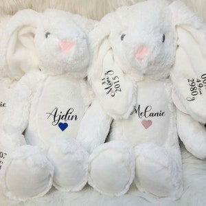 Personalized cuddly bunny | Name | Birth gift | Easter | Christmas | Birthday