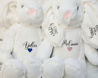 Personalisierter Kuschelhase | Name |  Geschenk zur Geburt | Ostern | Weihnachten | Geburtstag