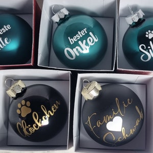 Personalisiert Weihnachtskugeln Mit Foto - Doppelseitig Bedruckt, 2 Stück Set