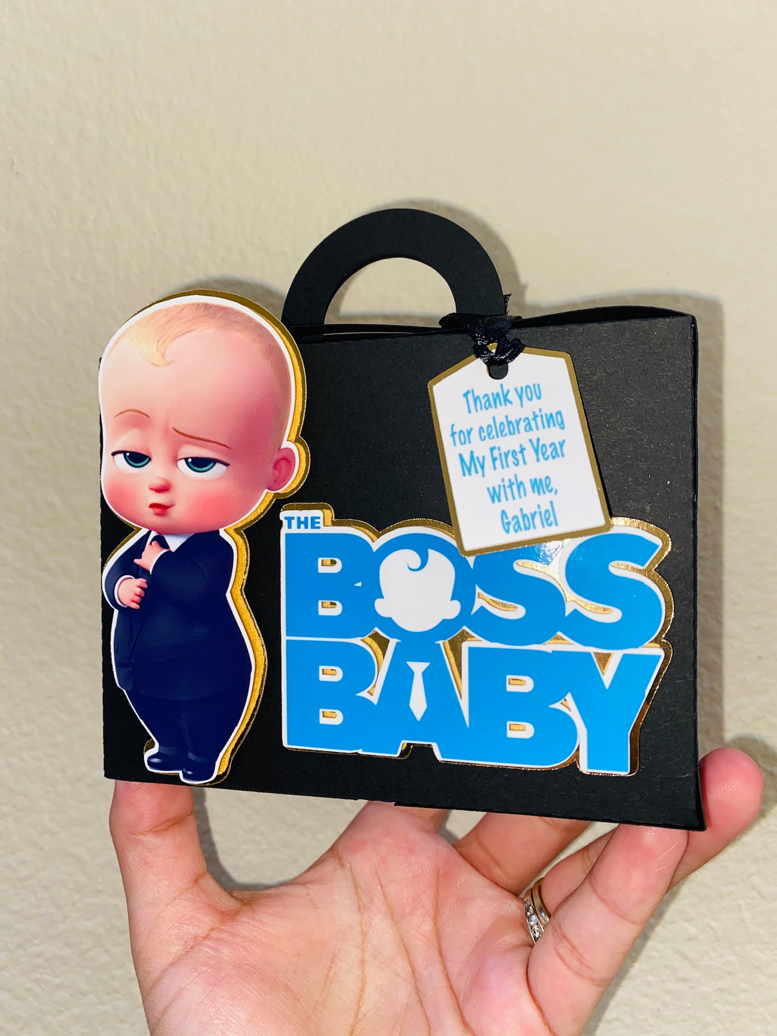 Party decorations Boss baby suitcase party favor boxes 6 Etsy
