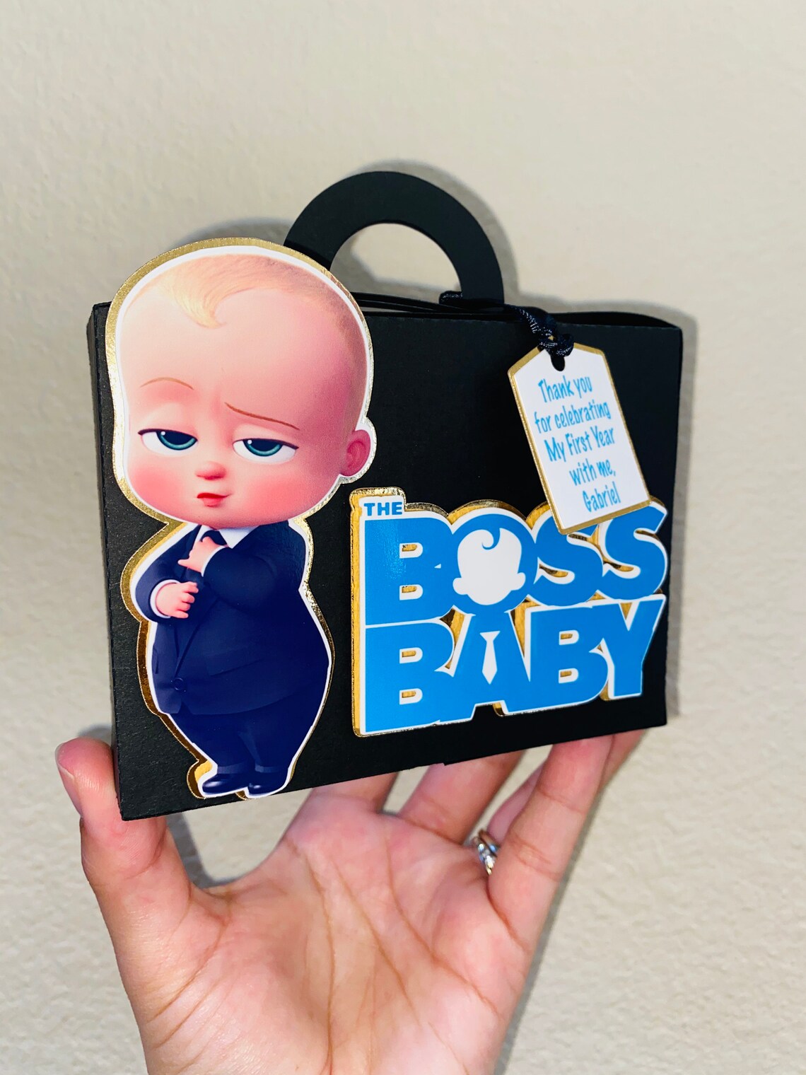 Party decorations Boss baby suitcase party favor boxes 6 Etsy
