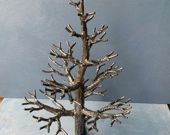 Fire Ravaged Metal Tree Sculpture | Standing Tree #D