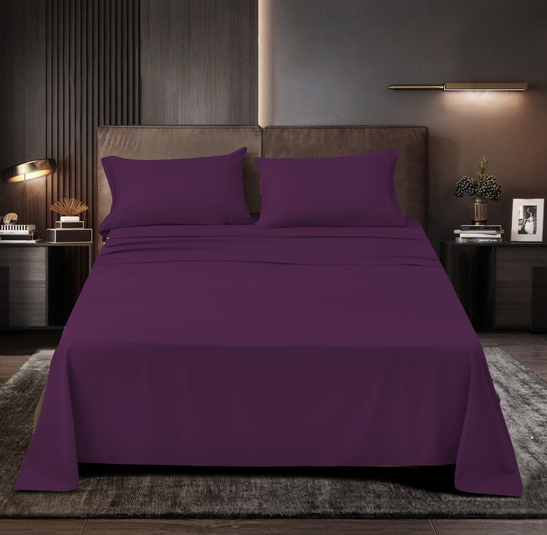 100 Cool Bamboo Sheet Set Hypoallergenic Bedding From Natural Bamboo