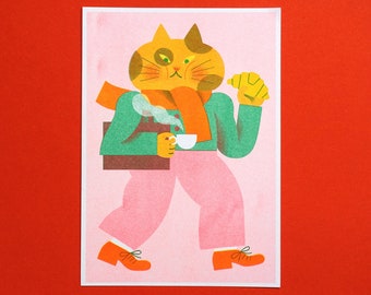 A5 Risoprint Bezet Cat