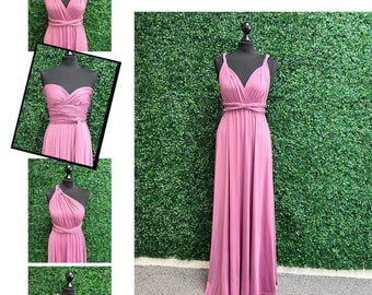 Infinity Bridesmaid Dress, Twist Wrap Bridesmaid Dress, Convertible Dress, Long Dress, Multiway Dress, Convertible Bridesmaid Dress