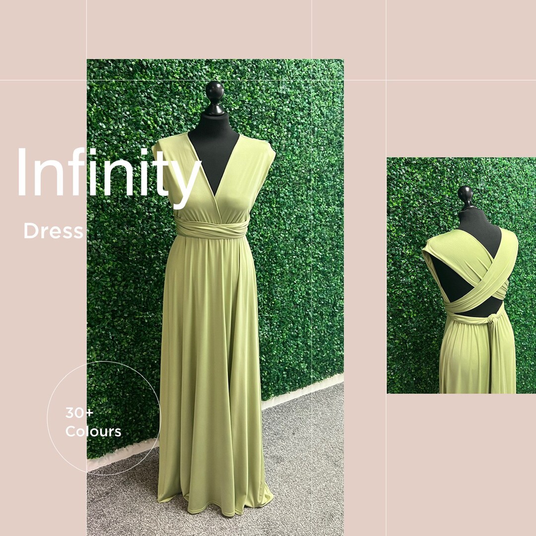 Sage Infinity Bridesmaid Dress, Twist Wrap Bridesmaid Dress, Maxi Dress — free download