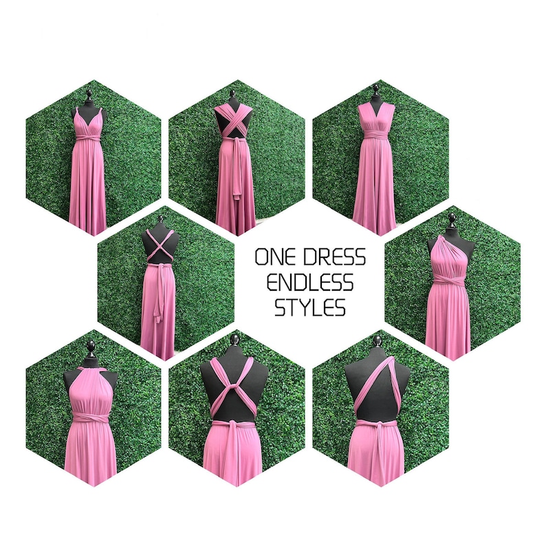 Olive Infinity Bridesmaid Dress, Twist Wrap Bridesmaid Dress, Maxi Dress, Olive Multiway Dress, Convertible Bridesmaid Dress image 8