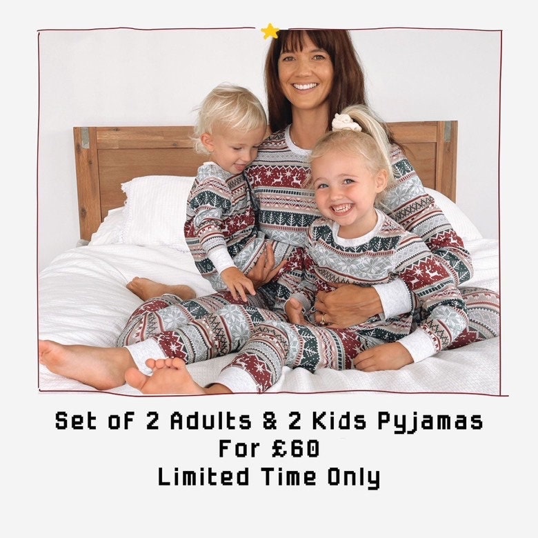 Deer Pajamas Set Etsy Canada