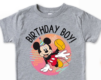 Chemise rétro Mickey Mouse anniversaire garçon